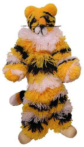 Tiger Yarn Marionette, Pom-pom yarn tiger in bright colors measures high Fairyland International - Walmart.com