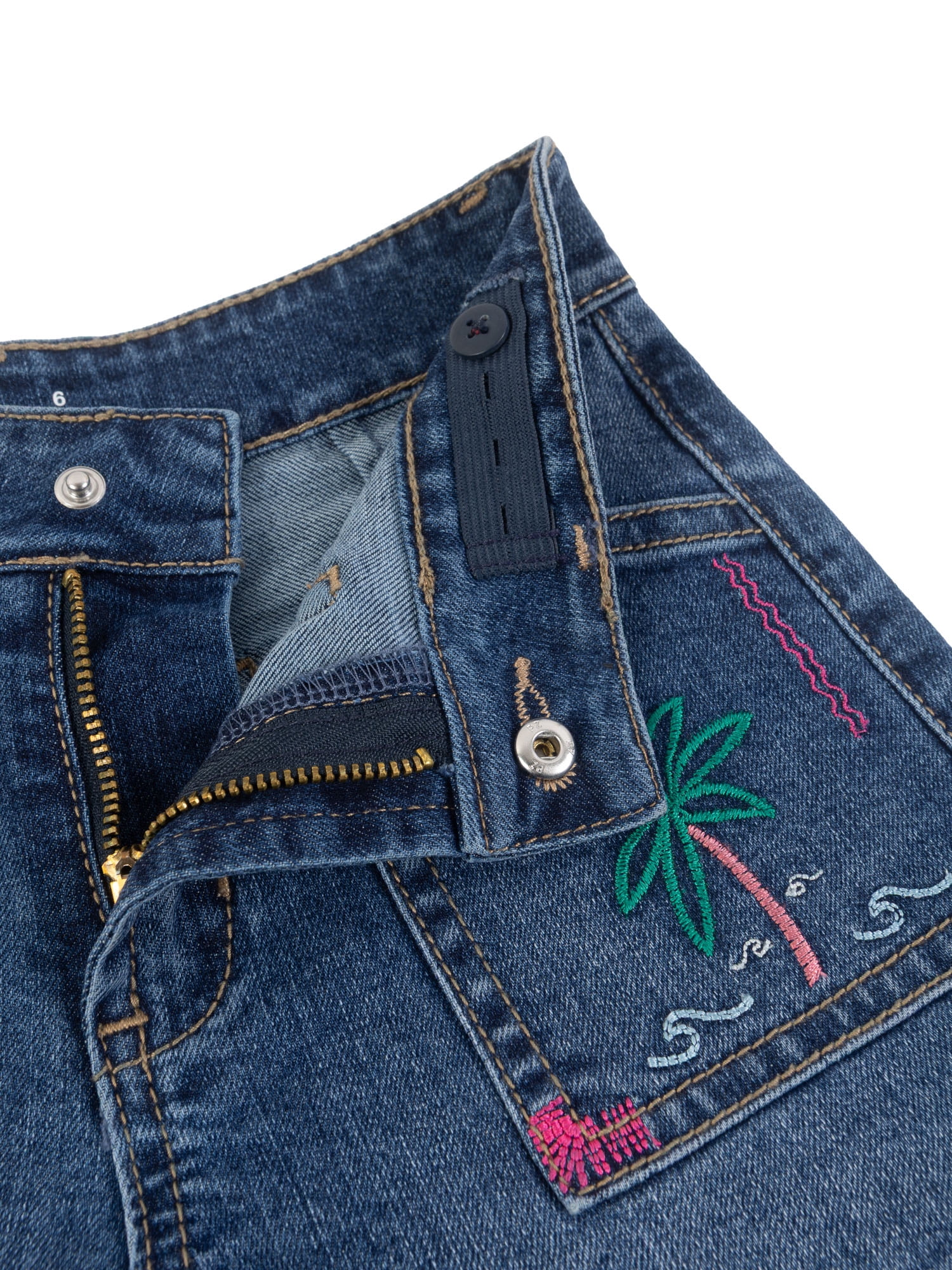 Wonder Nation Girls Denim Shorts, Size 5-18