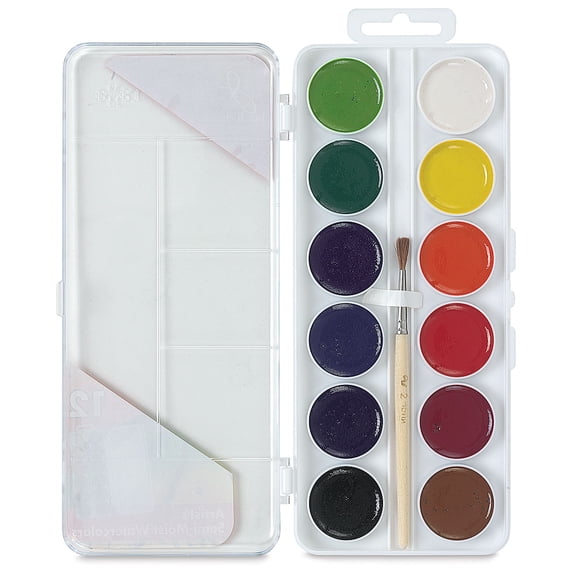 Jack Richeson Student Semi Moist Watercolor, Set of 12