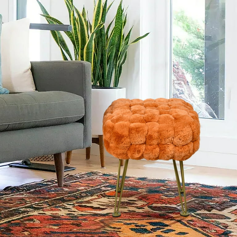 Orange Pouf, pouf ottoman, pouf cover, pouffe, pouf chair, coffee table, custom, nursery buy decor, handmade gifts