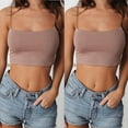 thumbnail image 3 of Summer Women Bralette Sleeveless Vest Strappy Blouse Crop Top Tank Tops Bra Bustier, 3 of 5
