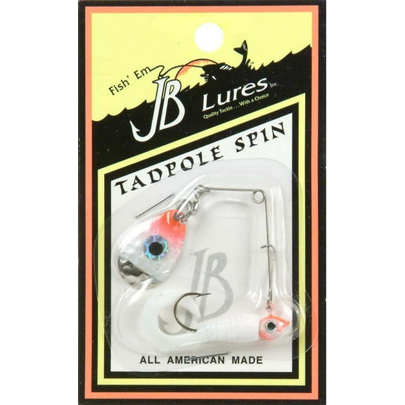 JB Lures Tadpole Spin 1/8oz Pearl/Red