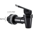 thumbnail image 5 of Replacement Cooler Faucet Water Bottle Jug,Water Dispenser Tap Set,BPA-Free Plastic Spigot Spout Water Beverage Lever Pour Dispenser Valve,Water Crock Tap (2 Black), 5 of 7