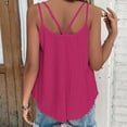 thumbnail image 2 of Aricy Tank Top for Women Mesh Eyelet Flowy Spaghetti Strap Camisole Sleeveless Scoop Neck Blouse Casual Summer Dressy Flowy Tops, 2 of 5