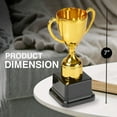 thumbnail image 2 of 3 Pcs Gold Plastic Trophies Award Trophy Cup Set for Children Early Learning Toys Prizes Children's Holiday Trophy, 2 of 8