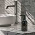 thumbnail image 6 of Unique Bargains 1 Pc Durable Cylinder Marble Soap Dispenser 13.53oz Black Gold Tone, 6 of 6