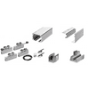CRL CRL50CP2L 50 Series Two Panel Telescoping Ceiling Mount Kit - Left Stacking Direction