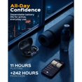 thumbnail image 4 of Auriculares intrauditivos TREBLAB X4 impermeables Bluetooth con gancho sobre la oreja, 11 h, 4 of 8