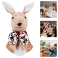 thumbnail image 5 of Marionetas de mano de canguro, marionetas de peluche suaves, guante para niños, muñeco de canguro, animal de peluche, marioneta de mano para contar historias, juguete para cumpleaños, Navidad, fiest, 5 of 5