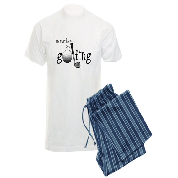 CafePress - Id Rather Be Golfing Pajamas - Men's Light Pajamas
