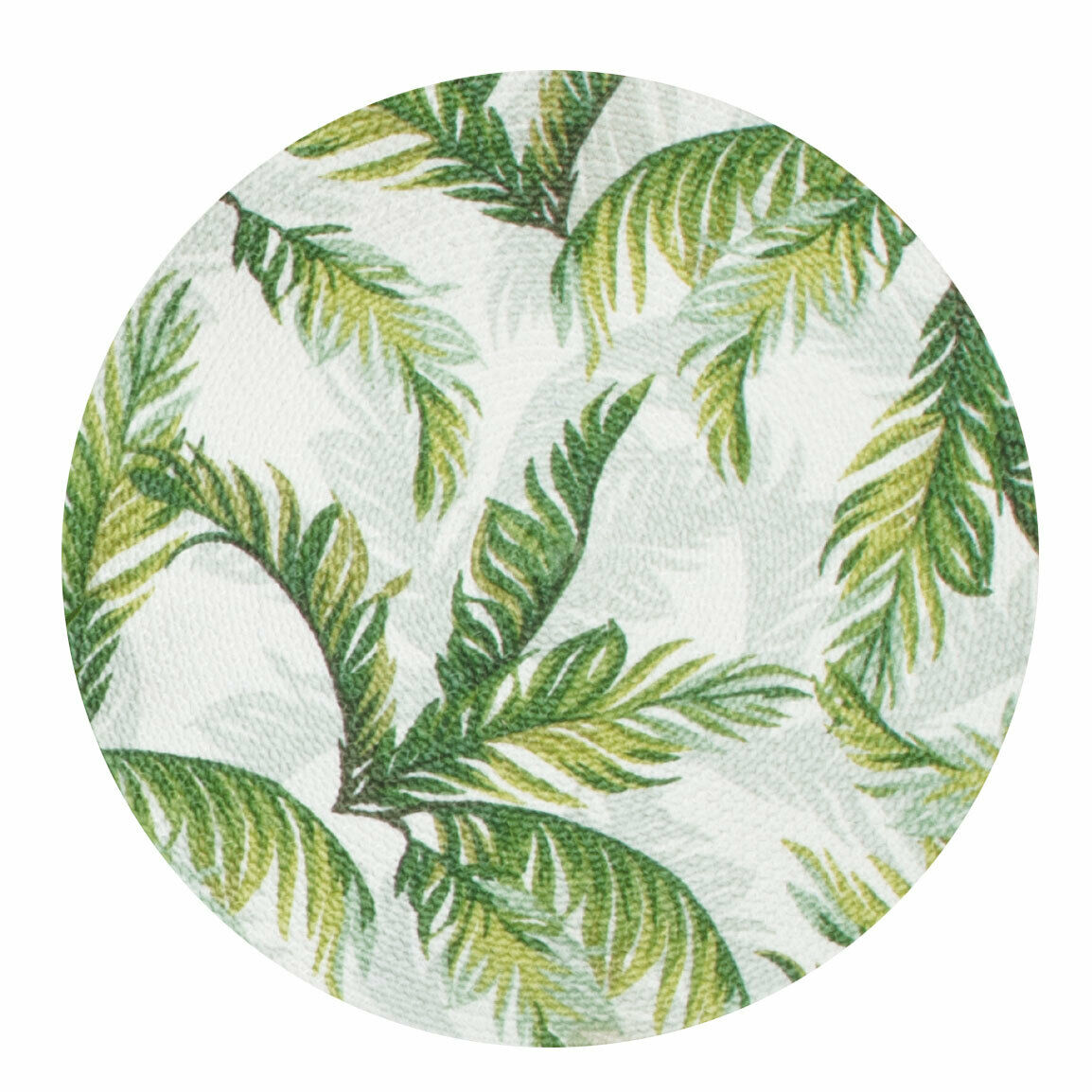 Set of 4 PALM COVE Palm Fronds Braided Placemats, 14.5", by Kay Dee