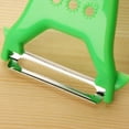thumbnail image 4 of Pelador de verduras y frutas Wosthever de acero inoxidable color verde, 4 of 6