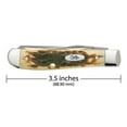 thumbnail image 3 of Peach Seed Jig Amber Bone Mini Trapper, 3 of 5