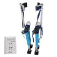 thumbnail image 3 of Drywall Stilts 18-30 Inch Drywall Stilt Aluminum Alloy Adjustable Stilts Light Blue Stilts, 3 of 7