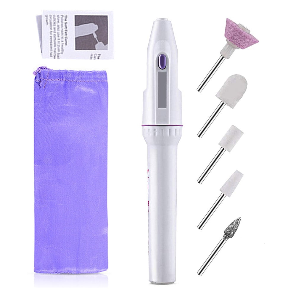 Nagelbohrer Set 2 Stück Mit Schleifbändern – Professionelle Maniküre-Werkzeuge Für Natur- Und Kunstnägel