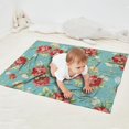 thumbnail image 2 of Pioneer Flower Floral Print Pattern Blanket,Comfortable Soft Flannel Throw Blanket,All Season,Warm Lightweight Blankets for Sofa Bed Couch Living Room Chair,30"x40", 2 of 4