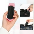 thumbnail image 4 of Unique Bargains 1 Pc Women's Portable Foldable Mirror Comb Travel for Curly Straight Dry Hair Pink, 4 of 6