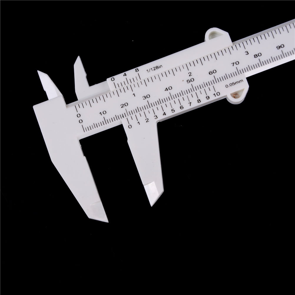 03A3 BA6E 150MM Plastic Caliper Sliding Vernier Gauge Ruler Measurement Tool ABS 