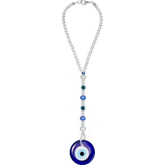 Evil Eye Car Hanging Ornament Evil Blue Eye Charms for Rear View Mirror Beaded Decor Car Accessories Pendent for Window Door Frame Balcony(Classic Style)