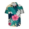 thumbnail image 1 of Birdeem Chemise Homme Imprimée 3D Hawaïenne à Manches Courtes Col à Revers Mode Décontractée Plage, 1 of 5