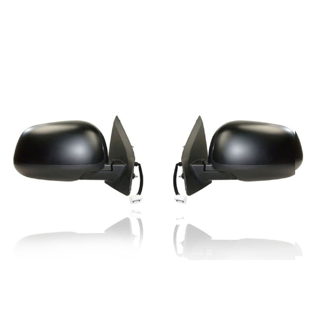 Door Mirror - TYC Fit/For 14-15 Mitsubishi Outlander-Sport - Electric, Heated, Without Signal, Primed, With Cover - Pair, Left Driver + Right Passenger Set - 7632C440, 7632C439