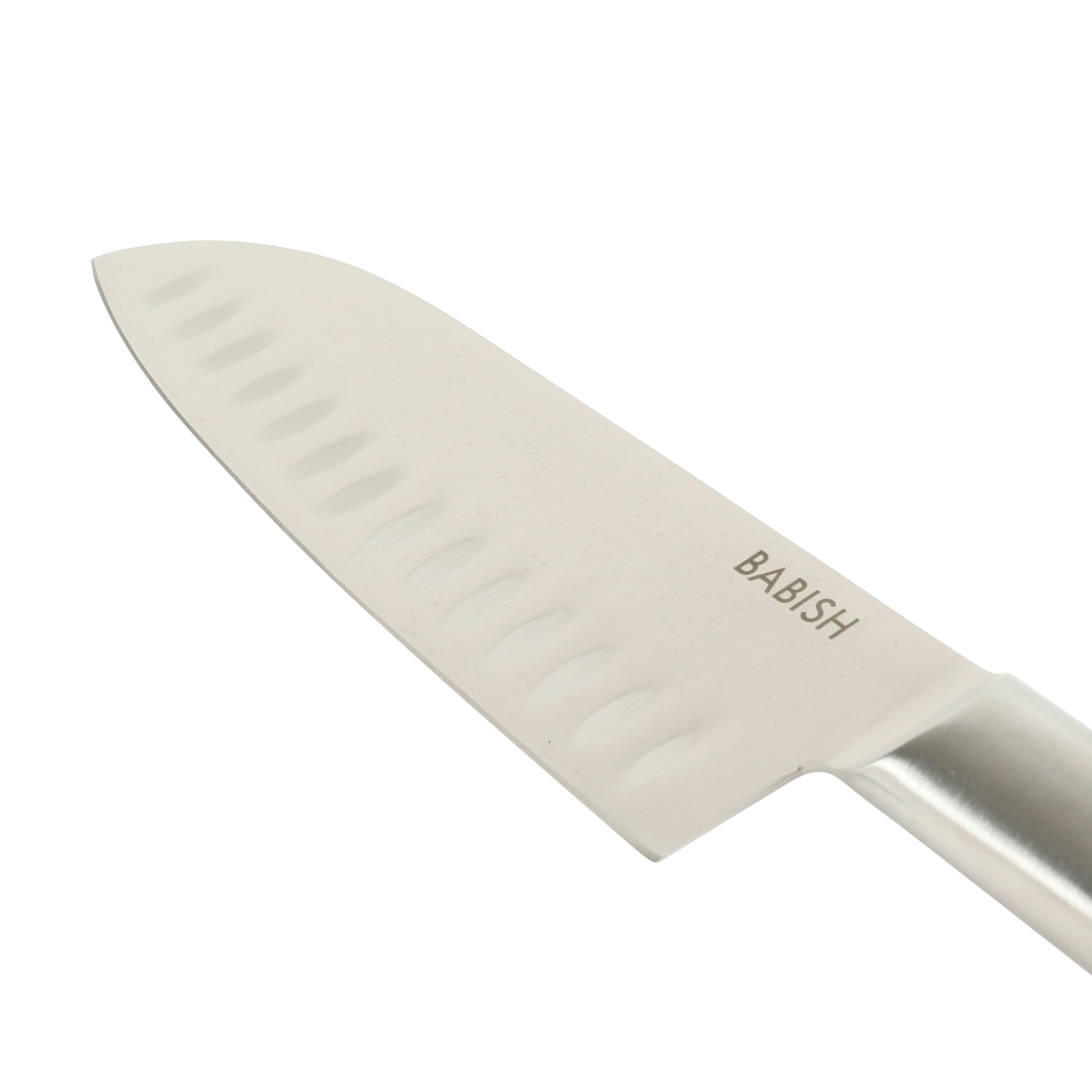 Babish 6.5-Inch Santoku Knife – High-Carbon 1.4116 German Steel Kitchen Knife, Full-Tang Razor Sharp Blade for Chopping, Slicing, Dicing & Precision Prep
