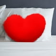 2025 New Cushion Pillow/Cover Cases,Hort Puffy Heart Shaped Decorative Pillows Cute Soft