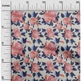 thumbnail image 2 of oneOone Silk Tabby Dark Beige Fabric Floral Craft Projects Decor Fabric Printed By The Yard 42 Inch Wide, 2 of 4