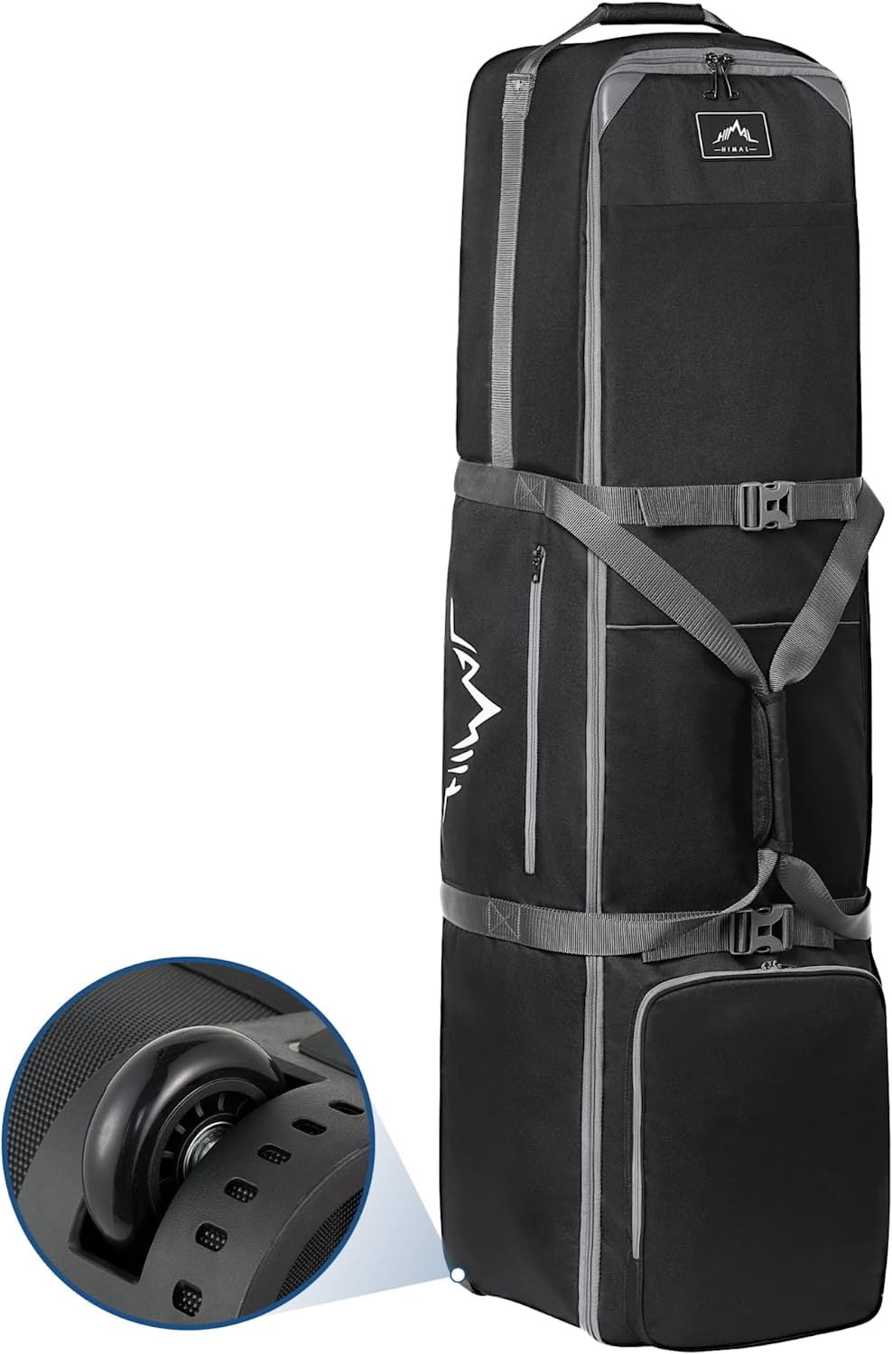 Danhaei Golf Travel Bag with AntiImpact Support Cover, 900D Heavy Duty