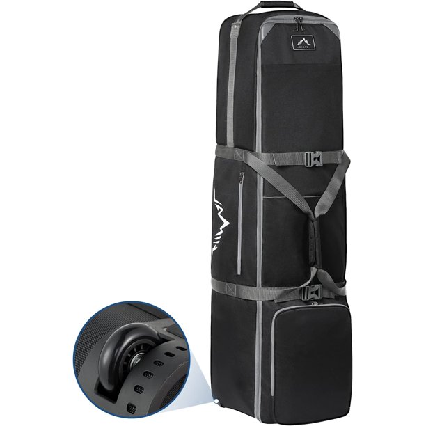 Danhaei Golf Travel Bag with AntiImpact Support Cover, 900D Heavy Duty