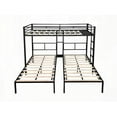 thumbnail image 4 of Triple Bunk Bed with Sturdy Metal Frame - Space-Saving L-Shaped & Noise-Free, 4 of 10