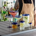 thumbnail image 3 of Margarita Glass with Blue Rim and Base 12 oz - 12/Case, 3 of 3