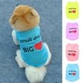thumbnail image 2 of Reheyre Summer Cute Small Dog Big Heart Print Dog Puppy Doggie Vest Pet Clothes Costume, 2 of 8