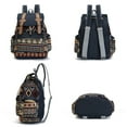 thumbnail image 3 of Yokua Women Canvas Vintinge Backpack Ethnic Backpack Bohemian Backpacks Schoolbag Daypack for Student, 3 of 9