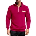 thumbnail image 1 of Playeras Algodon Hombre Sudadera Con Capucha Y Cuello Alto Para Otoño E Invierno Para Hombre, Camiseta Informal De Moda, 1 of 3