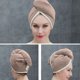 thumbnail image 4 of Terciopelo de coral suave Mujeres Instantáneo Secado Sombrero Microfibra Super Húmeda Curly Hair Care Wrap Cute Cap Loop Turban Toalla Baño Café Café Caqui Inevent HA010397-01, 4 of 6