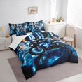 thumbnail image 5 of Castle Fairy Teenagers Dirt Bike 7-Piece Twin Bedding Sets,Extreme Sport Bedding Comforter Set,Abstract Motorcycle Breathable Sheet Sets,Microfiber Bedroom Decor, 5 of 8
