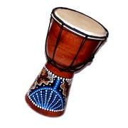 Djembe or Jembe Drum With nature and Animals carving from Jerusalem - Medium size (25 cm or 10 Inches high) by Holy Land Market