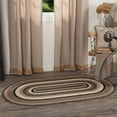 thumbnail image 4 of VHC Brands Sawyer Mill 36 x 60" Charcoal Creme Jute Oval Rug w/Non Skid Pad, 4 of 6