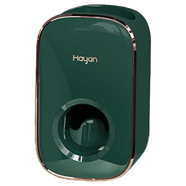 Style 1 Dispensador automático de pasta de dientes, soporte exprimidor de pasta de dientes montado en la pared para niños, accesorios de baño familiares