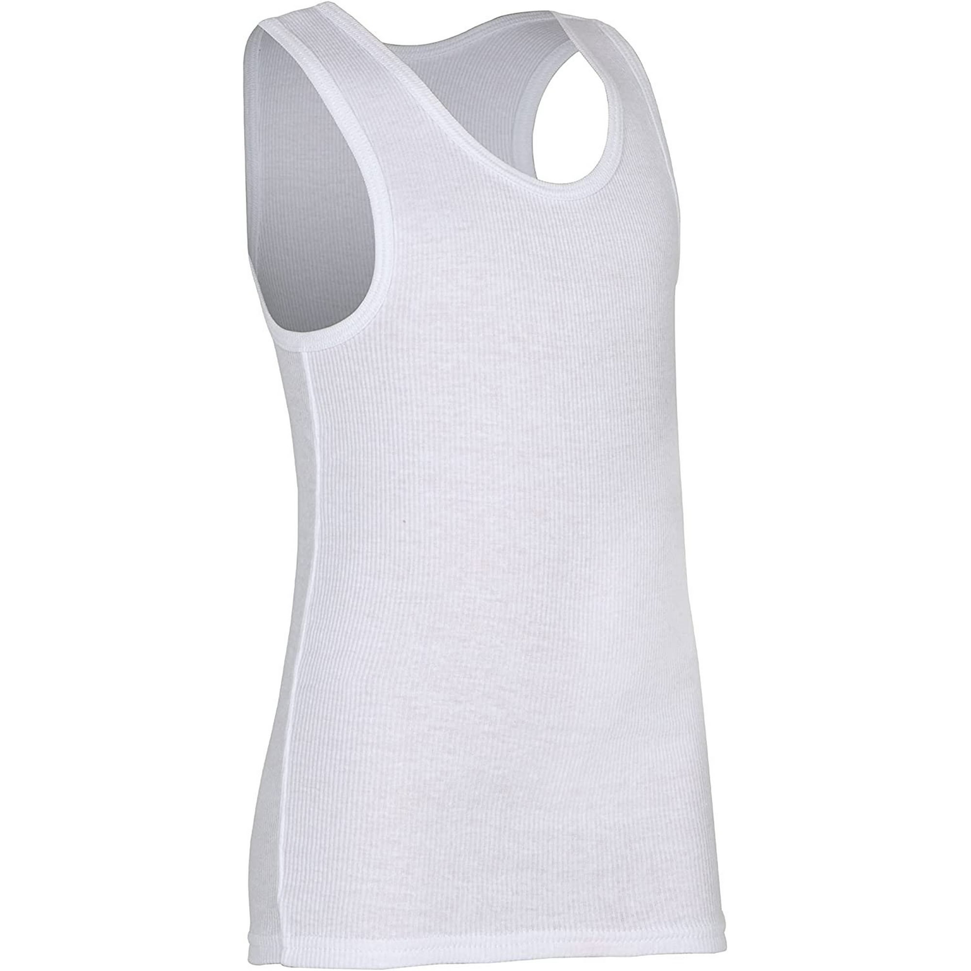 Fruit of the Loom Boys Undershirts 5 Pack White Cotton Tank Tops Sizes XS XL Walmart