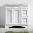 thumbnail image 2 of Vinnova Naples 36" Single Vanity in White with Carrara White Marble Countertop, 2 of 7