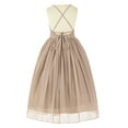 thumbnail image 2 of Ekidsbridal Criss-Cross Chiffon Flower Girl Dress Pretty Princess Communion Baptism Ceremonial Gown 191 6, 2 of 3
