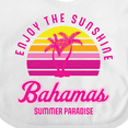 thumbnail image 4 of Inktastic Enjoy the Sunshine Bahamas Summer Paradise Boys or Girls Baby Bib, 4 of 4