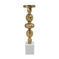 thumbnail image 3 of A&B Home Aluminum Diamond Stem Pillar Holder - 4.5" x 4.5" x 18.7" - Gold/White, 3 of 5