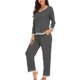 thumbnail image 3 of Pijamas de mujer en liquidación, conjuntos de moda para mujer, ropa de estar por casa, camisetas de manga larga y pantalones., 3 of 5