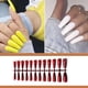 thumbnail image 3 of Vogacara Uñas postizas largas, cortas y encantadoras, accesorios de belleza para manicura de uñas postizas para el hogar, puntas de arte de manicura Juegos de manicura rojo oscuro 1 Vogacara CE013543-14B, 3 of 5