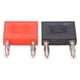 thumbnail image 1 of Conector Banana, Adaptador Banana Hembra A Macho U37 Rojo + Negro Para El Hogar Para Laboratorios Para Fábricas Para La Escuela, 1 of 7