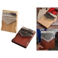 thumbnail image 1 of 2x Piano 17 Keys Instrumentos Musicales, Finger Piano Gifts Coffee CUTICAT piano de pulgar kalimba, 1 of 8