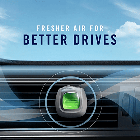 Febreze Car Odor Eliminating Air Freshener, Linen and Sky, 2 Count